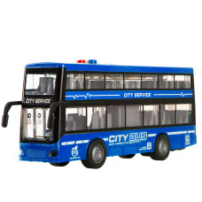 Автомодель DIY Toys Інерційний двоповерховий автобус синій (CJ-4023760/2)