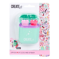 Набір блиск та помада для губ Create It! LIPPODS зелений (84578/2) Набір блиск та помада для губ Create It! LIPPODS зелений (84578/2)