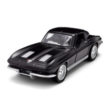Автомодель TechnoDrive Chevrolet Corvette Split Window 1963 матовий чорний (250411U)
