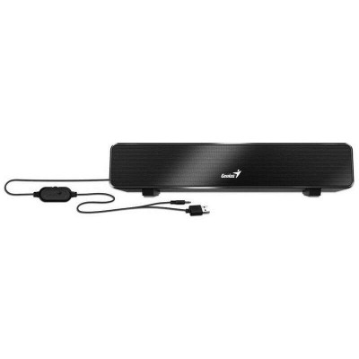 Акустична система Genius Soundbar 100 1.0 USB-А mini-jack чорна (31730024400) Акустична система Genius Soundbar 100 1.0 USB-А mini-jack чорна (31730024400)