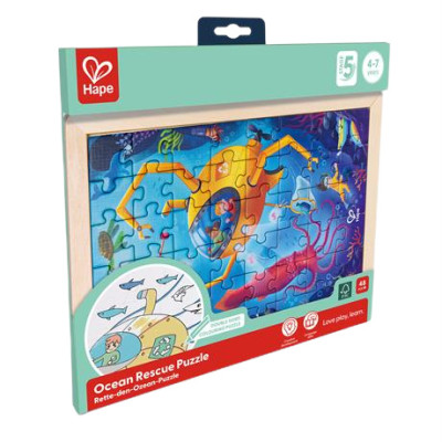 Пазл Hape Океан з розмальовкою 48 елементів (E1643) Пазл Hape Океан з розмальовкою 48 елементів (E1643)