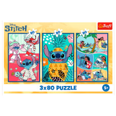 Пазли Trefl Lilo and Stitch Світ Cтіча 3 в 1 (34885)