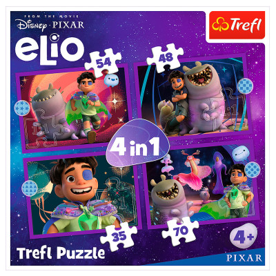 Пазли Trefl Disney Elio Позаземні місії 4 в 1 (34665)