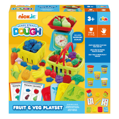 ​Набір для творчості з пластиліном Addo Ready Steady Dough Овочі та фрукти (318-13184-BN)