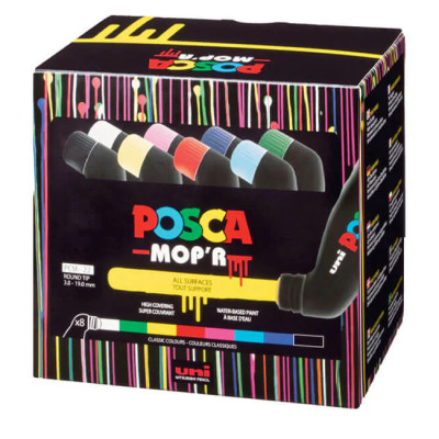 Набір маркерів UNI Posca 8 шт (PCM-22/8C) в Сумах Набір маркерів UNI Posca 8 шт (PCM-22/8C) в Сумах