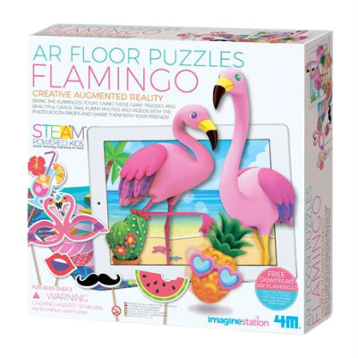 Пазл 4M Фламінго з доповненою рельністю 9 елементів (00-06809)