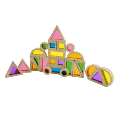 Дерев'яний конструктор Країна Іграшок з акрилом 24 елементи (C9434)