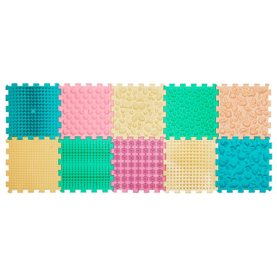 Масажний килимок Ortek Мікс Пазли 10 елементів пастель (12808) в Ровном Масажний килимок Ortek Мікс Пазли 10 елементів пастель (12808) в Ровном