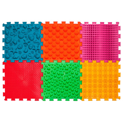 Масажний килимок Ortek Морський Пазл 6 елементів (09713)