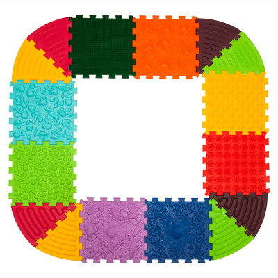 Масажний килимок Ortek Динозаври Пазли 8 елементів+ 8 трикутників (4820264130956) в Киеве