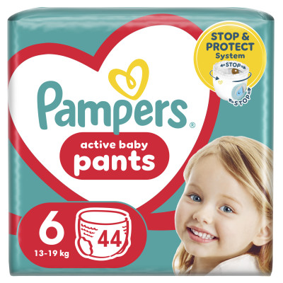 Підгузки-трусики Pampers Active baby Giant 13-19 кг 44 шт (8006540069356) в Хмельницком Підгузки-трусики Pampers Active baby Giant 13-19 кг 44 шт (8006540069356) в Хмельницком