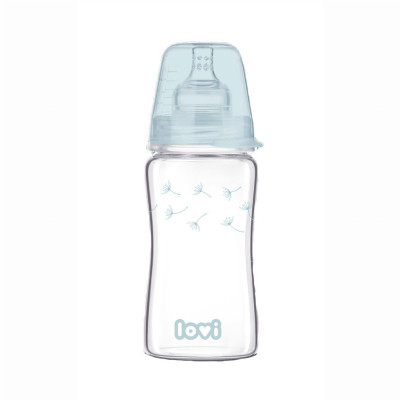 Пляшечка скляна Lovi Diamond Glass 250 мл Botanic (74/205) в Ровном Пляшечка скляна Lovi Diamond Glass 250 мл Botanic (74/205) в Ровном