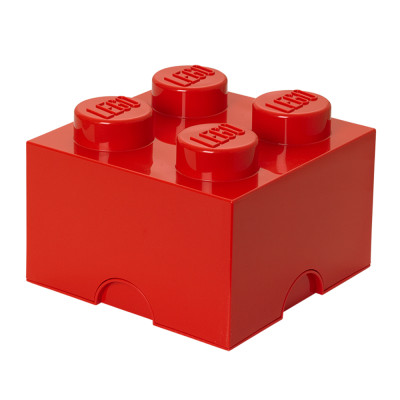 Бокс для зберігання LEGO Lifestyle Цеглинка 4 червоний (40031730) Бокс для зберігання LEGO Lifestyle Цеглинка 4 червоний (40031730)