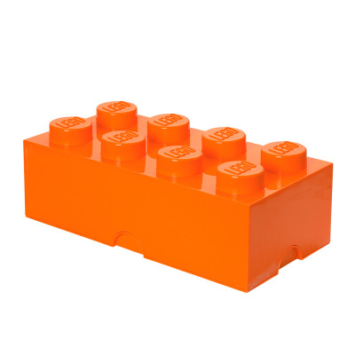 Бокс для зберігання LEGO Lifestyle Цеглинка 8 помаранчевий (40041760)