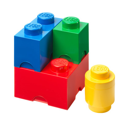 Набір боксів для зберігання LEGO Lifestyle 4 Цеглинки L (40150803) Набір боксів для зберігання LEGO Lifestyle 4 Цеглинки L (40150803)