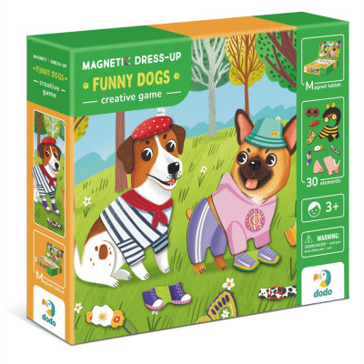 Магнітна гра DoDo Одягалка Кумедні пси (200278)