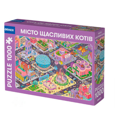 Пазл Orner Місто щасливих котів 1000 елементів (orner-3065)