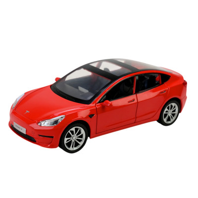 Автомодель Автопром Tesla model 3 червона (AP7728/1)