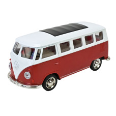 Автомодель Автопром Volkswagen T1 червоно-біла (4387/1)