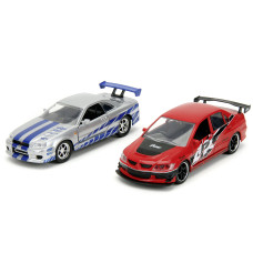 ​Ігровий набір Jada Форсаж Міцубіcі Лансер та Ніссан Скайлайн GT-R (253202019)