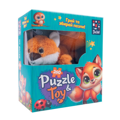 Пазли De.tail Лисеня 260 деталей (DT200-12) Пазли De.tail Лисеня 260 деталей (DT200-12)