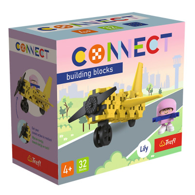 Конструктор Trefl Connect Літак 32 елемента (62042)