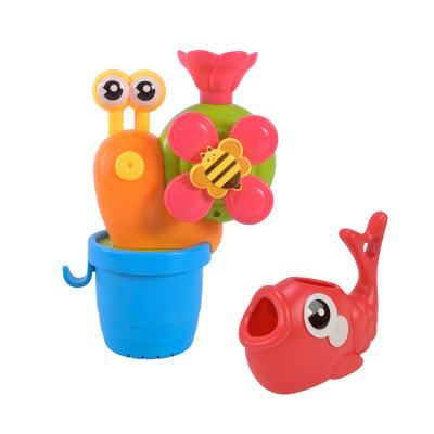 ​Іграшка для ванни Країна Іграшок Равлик у горщику жовто-червоний (2610/2)