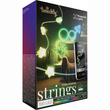 ​Гірлянда Smart LED Twinkly Strings Star RGB 100 IP20 6м USB-C кабель прозорий (TWKS100RGB-T)