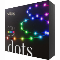 ​Гірлянда Smart LED Twinkly Dots Lights RGB 200 IP44 20м USB-C кабель чорний (TWD200STP-TEU)