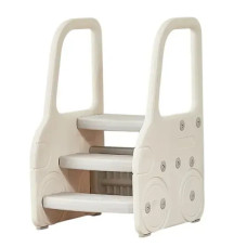 ​Підставка дитяча сходинка Babyhood Автомобіль біла (BP-111)