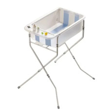 Ванночка дитяча складна Babyhood Балу з термометром та підставкою прозора (BH-321TR)