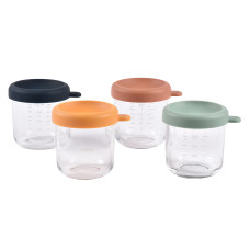 Набір контейнерів для зберігання Beaba скляних 4 шт (914009)