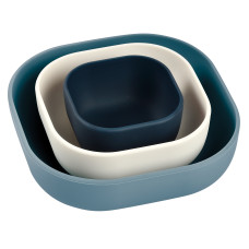 Набір тарілок Beaba силіконових синій (913566)