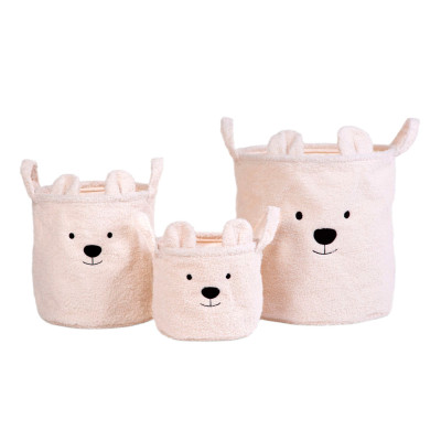 Набір кошиків для зберігання Childhome Teddy білий (CCBTWSET) Набір кошиків для зберігання Childhome Teddy білий (CCBTWSET)