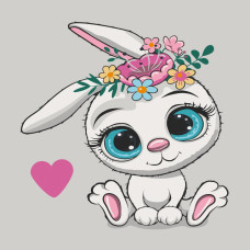 Картина за номерами Art Craft Милий зайчик 30 х 30 см (15092-AC)