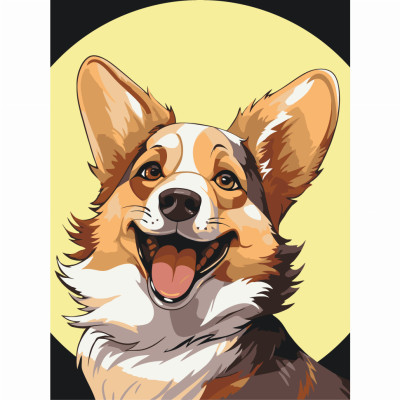 Картина за номерами Art Craft Коргі Коржик 30 х 40 см (11708-AC) в Черкассах