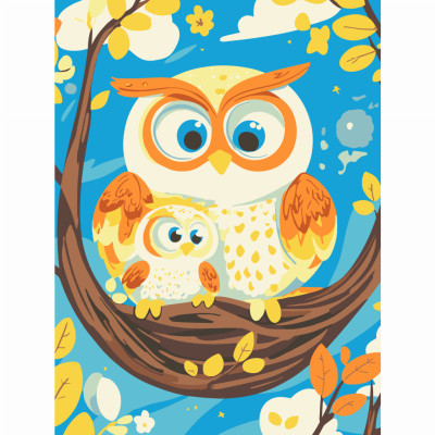 Картина за номерами Art Craft Матуся-Сова 30 х 40 см (15597-AC) Картина за номерами Art Craft Матуся-Сова 30 х 40 см (15597-AC)