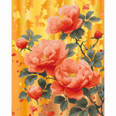 Картина за номерами Art Craft Золото троянд з металізованими фарбами 40 х 50 см (13163-AC)
