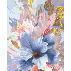 Картина за номерами Art Craft Ніжний гібіскус з металізованими фарбами 40 х 50 см (13081-AC)
