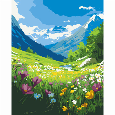 Картина за номерами Art Craft Альпійська весна 40 х 50 см (11075-AC) Картина за номерами Art Craft Альпійська весна 40 х 50 см (11075-AC)