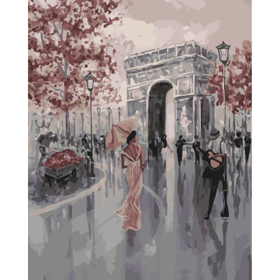 ​Картина за номерами Art Craft Пані на площі Етуаль 40 х 50 см (11224-AC)