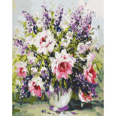 ​Картина за номерами Art Craft Строкатий букет 40 х 50 см (12154-AC)