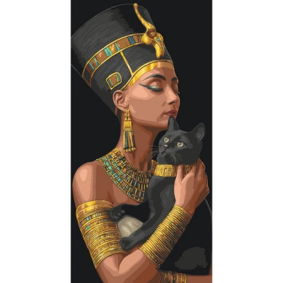 ​Картина за номерами Art Craft Таємниця Клеопатри з металізованими фарбами 40 х 80 см (10186-AC)