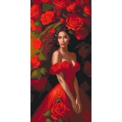 Картина за номерами Art Craft Спокуса в червоному 40 х 80 см (10145-AC) в Черкассах