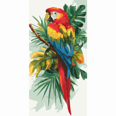 Картина за номерами Art Craft Яскравий ара 40 х 80 см (11721-AC)