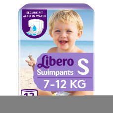 Підгузки-трусики Libero Swimpants Small 7-12 кг 12 шт (7322541981659)