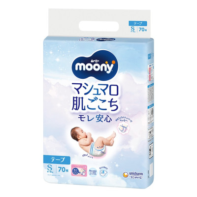 Підгузники Moony S 4-8 кг 70 шт (4903111138302)