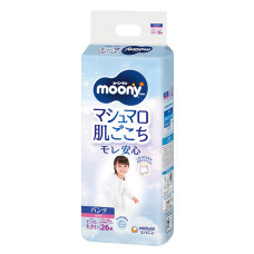 Підгузки-трусики Moony для дівчаток XXL 13-28 кг 26 шт (4903111211654)