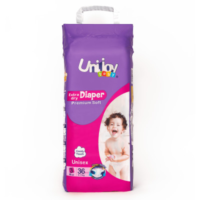 Підгузки Unijoy Soft М 6-9 кг 36 шт (6998526216187) в Николаеве