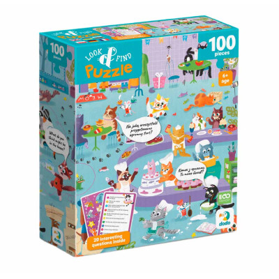 Пазл Dodo Look and Find Котяче кафе (300667)